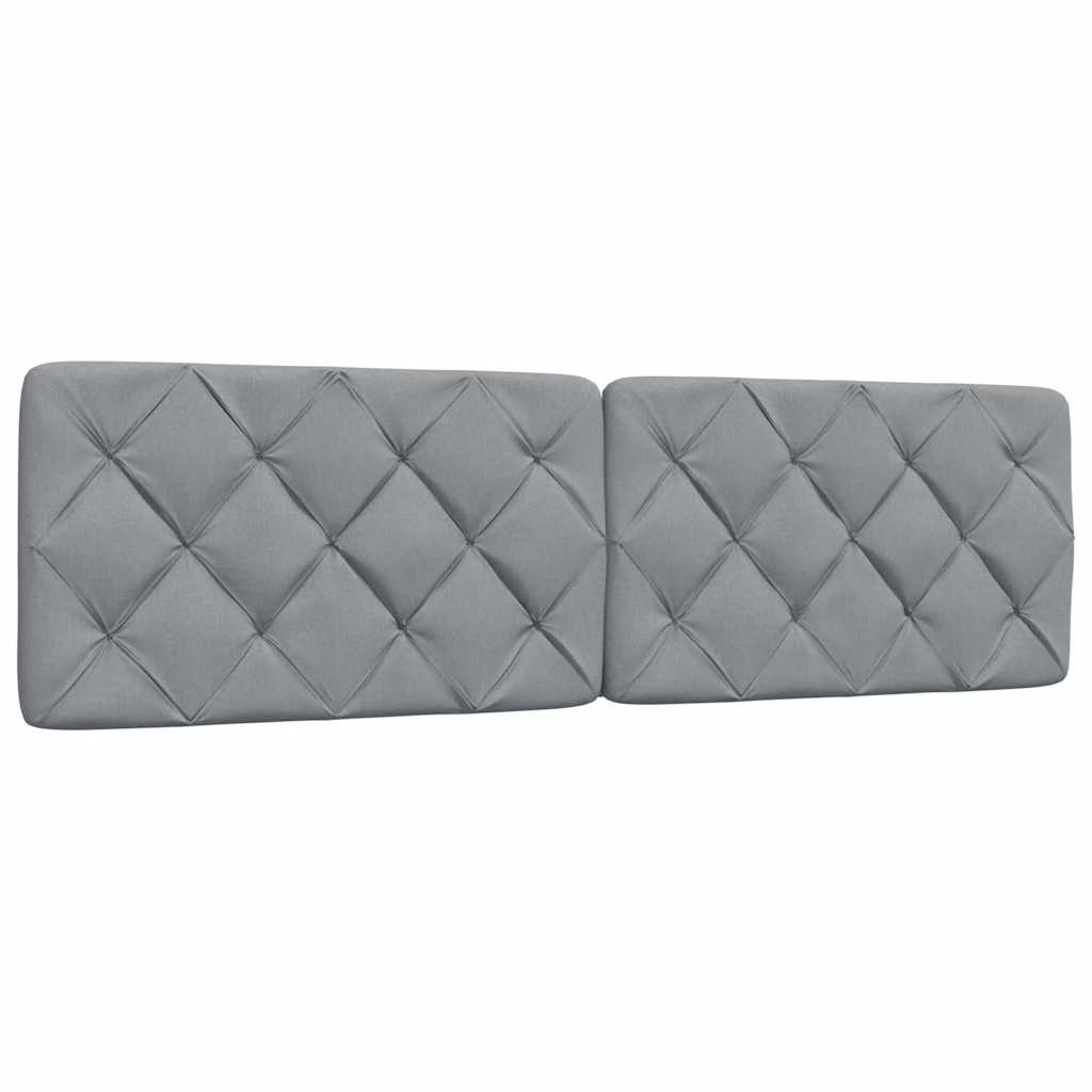 vidaXL Cadru de pat fără saltea, gri deschis, 180x200 cm, textil