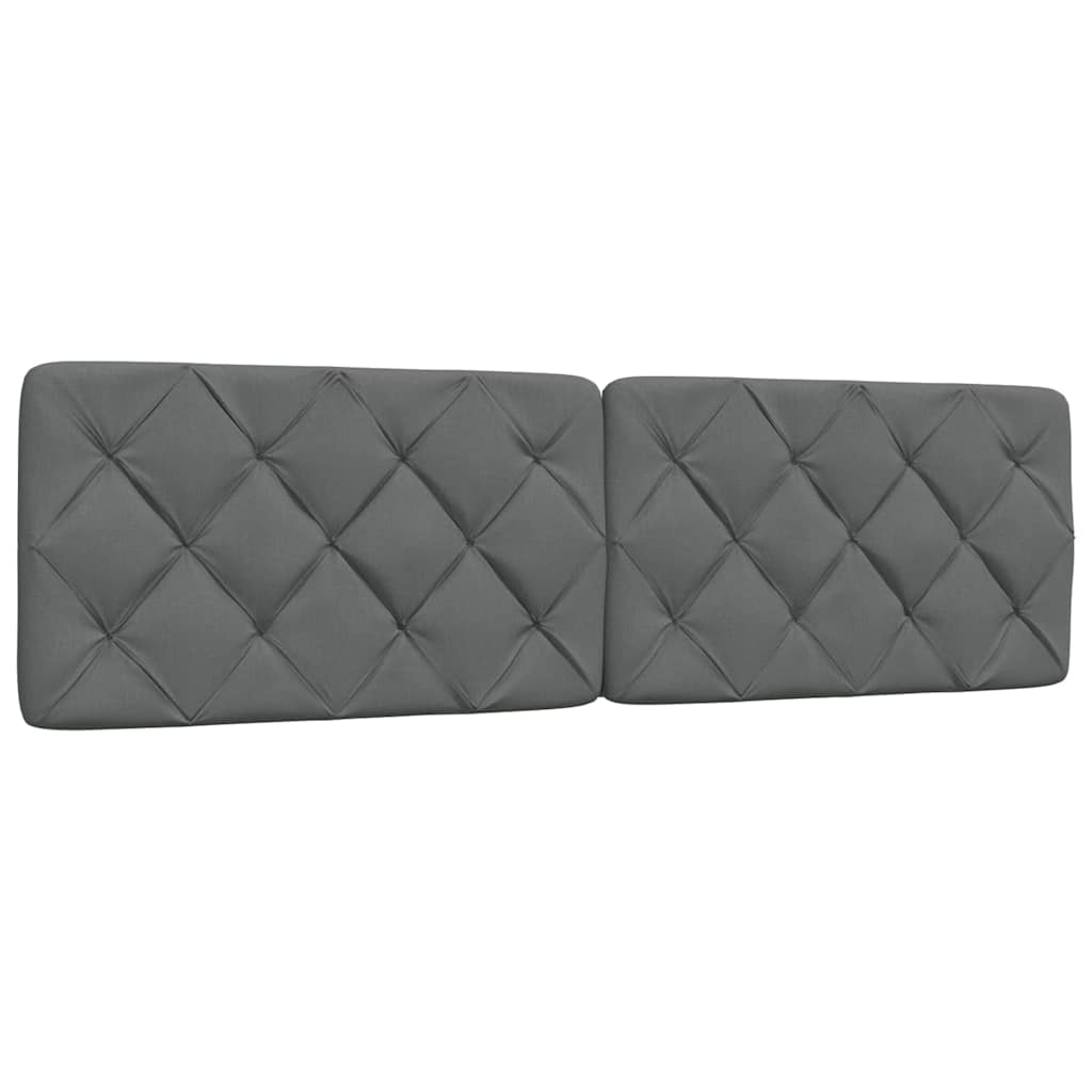 vidaXL Cadru de pat fără saltea, gri închis, 180x200 cm, textil
