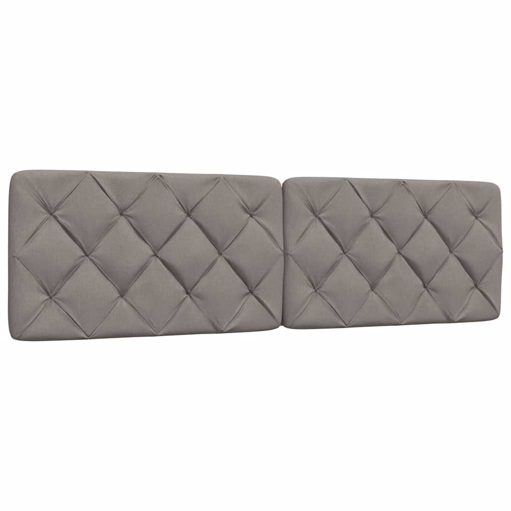 vidaXL Cadru de pat fără saltea, gri taupe, 180x200 cm, textil