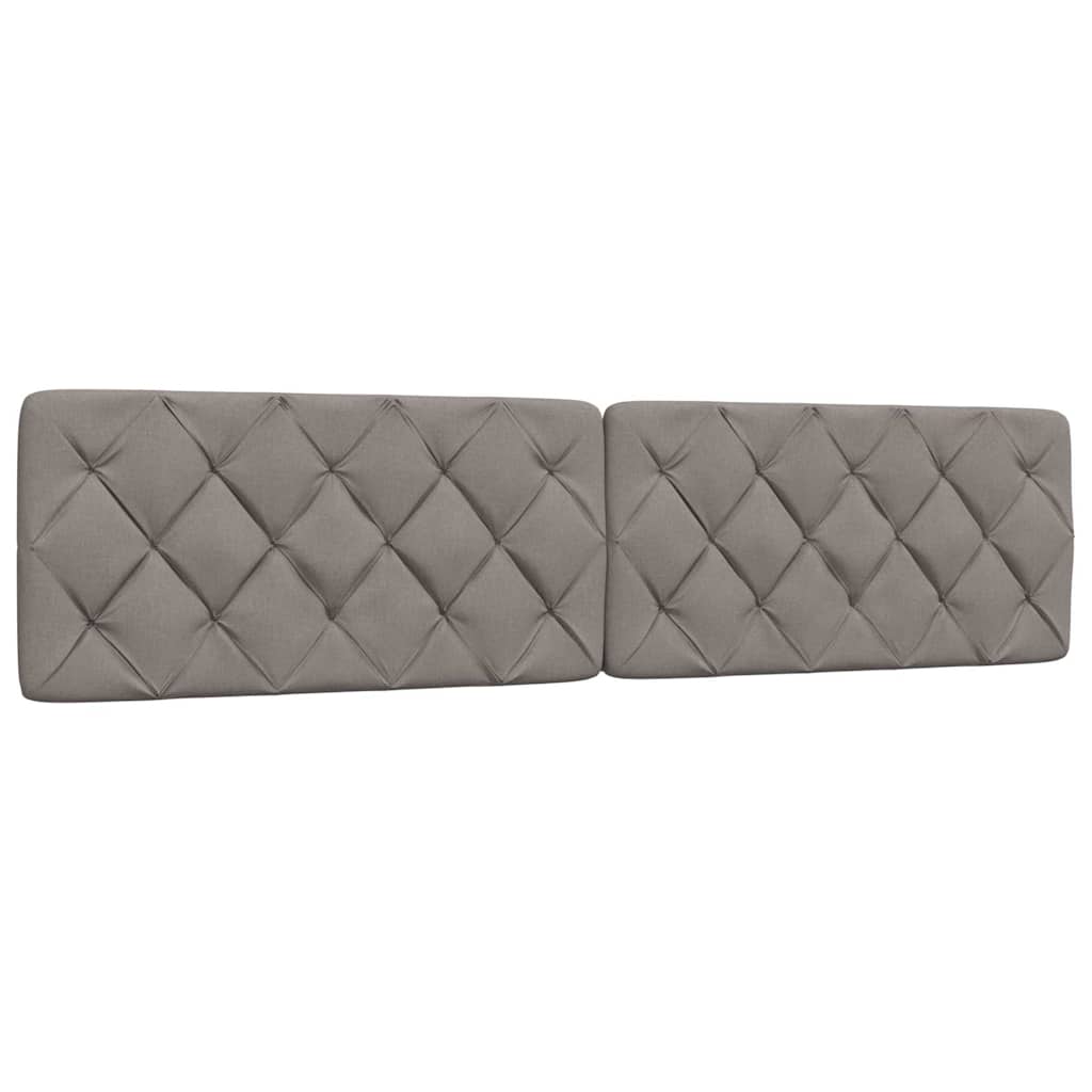 vidaXL Cadru de pat fără saltea, gri taupe, 200x200 cm, textil vidaXL Cadru de pat fără saltea, gri taupe, 200x200 cm, textil