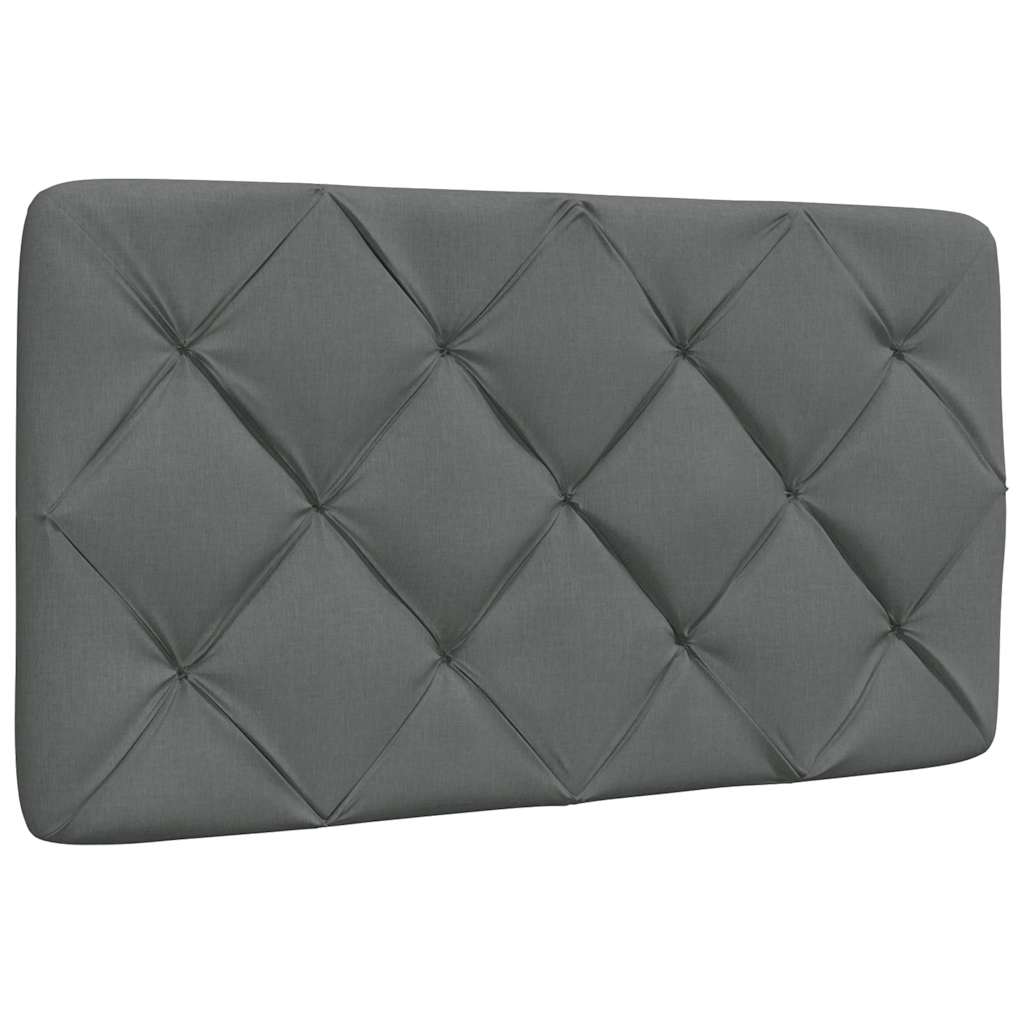 vidaXL Cadru de pat lumini LED fără saltea gri închis 90x190 cm textil vidaXL Cadru de pat lumini LED fără saltea gri închis 90x190 cm textil