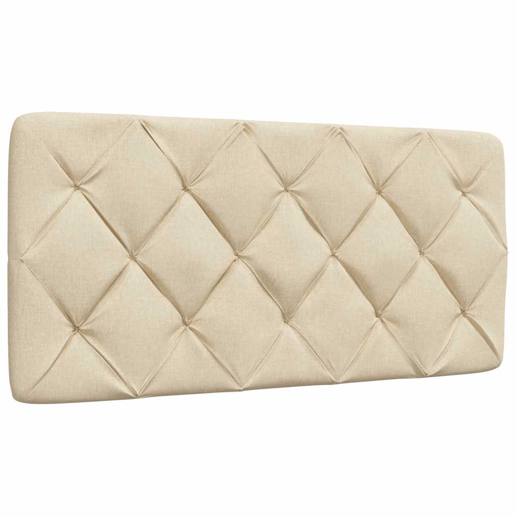 vidaXL Cadru de pat cu LED fără saltea cremă 100x200 cm țesătură vidaXL Cadru de pat cu LED fără saltea cremă 100x200 cm țesătură
