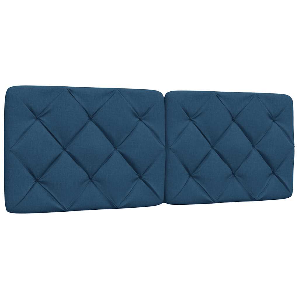 vidaXL Cadru de pat cu LED fără saltea Albastru 120x200 cm Material vidaXL Cadru de pat cu LED fără saltea Albastru 120x200 cm Material