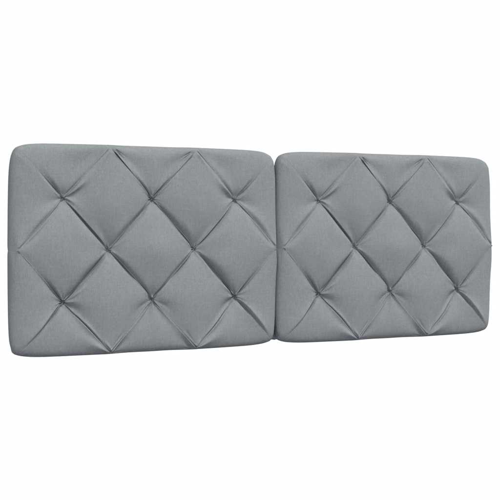 vidaXL Cadru de pat cu LED fără saltea Gri deschis 140x190 cm Material vidaXL Cadru de pat cu LED fără saltea Gri deschis 140x190 cm Material
