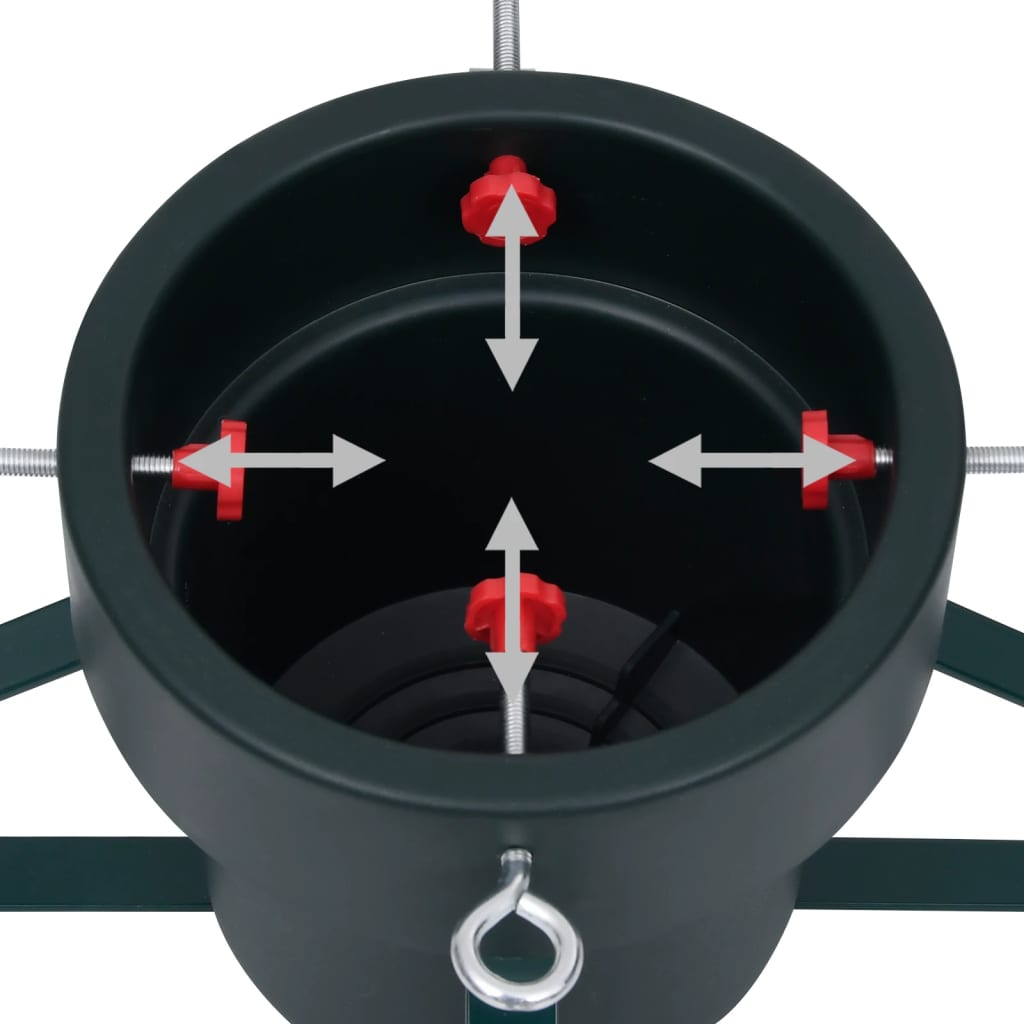 vidaXL Suport brad de Crăciun, negru, 46x46x19 cm