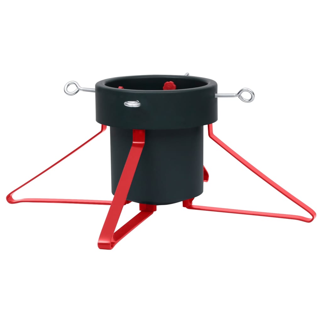 vidaXL Suport brad de Crăciun, verde și roșu, 46x46x19 cm