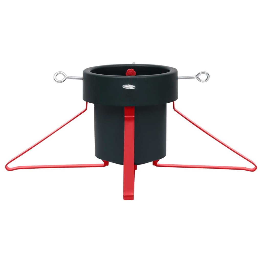 vidaXL Suport brad de Crăciun, verde și roșu, 46x46x19 cm