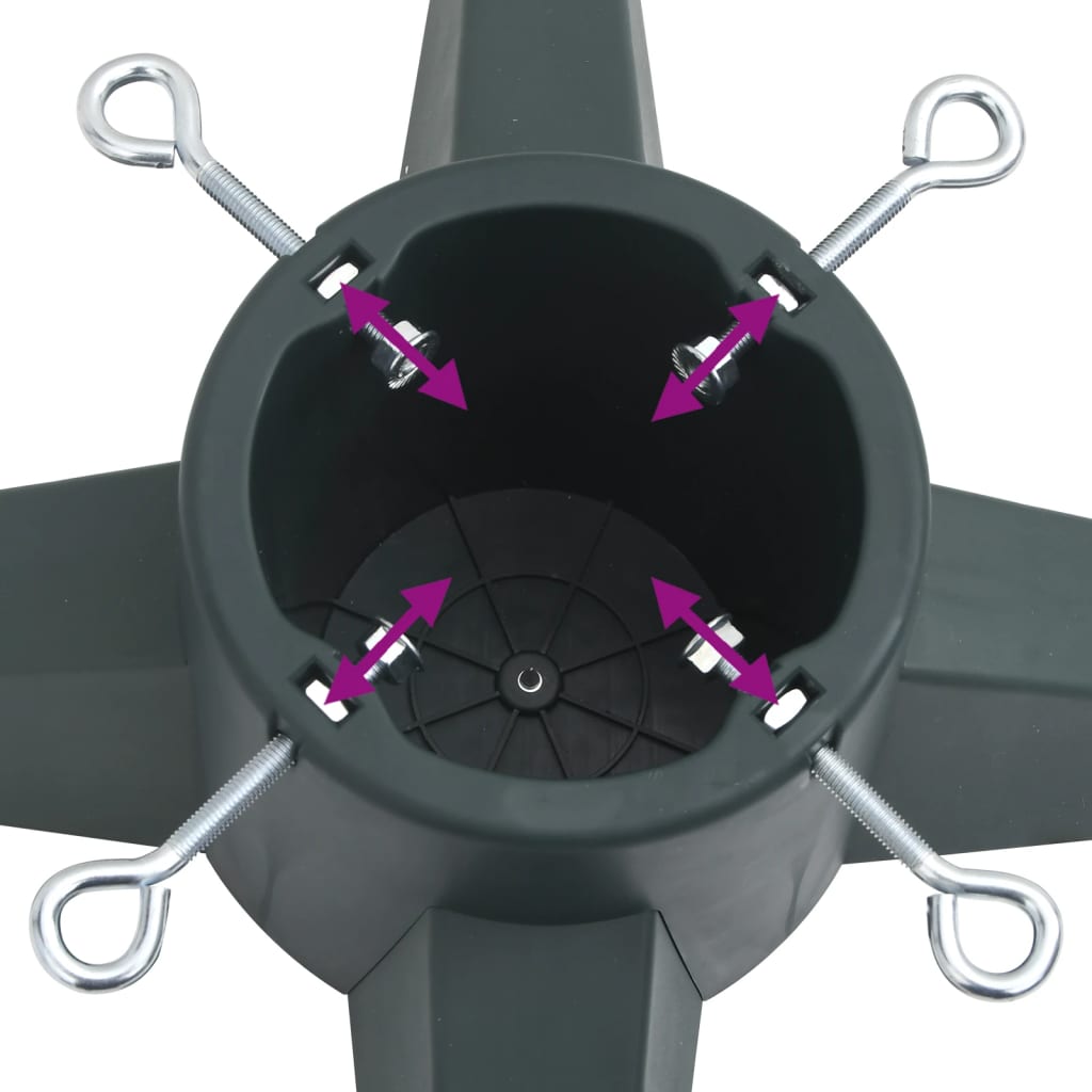 vidaXL Suport brad de Crăciun, verde, 55,5x55,5x15 cm