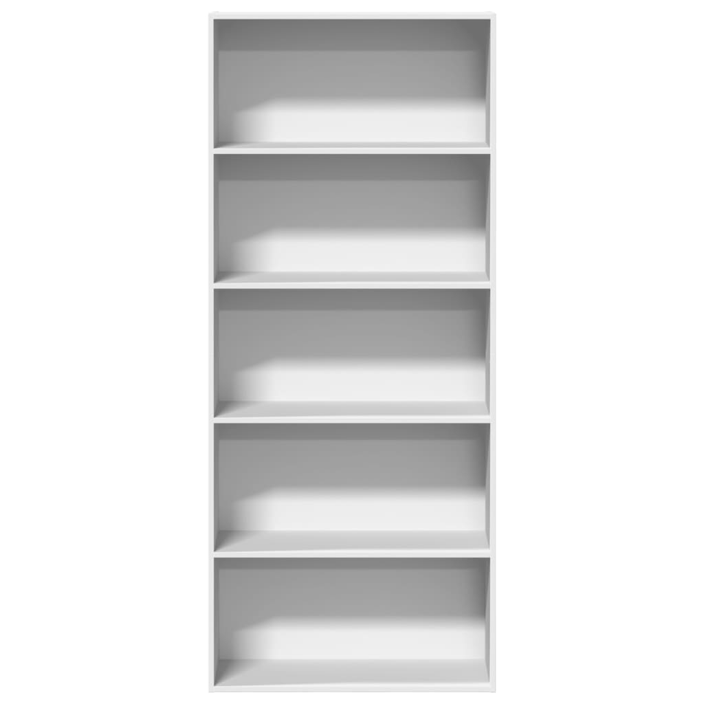 vidaXL Bibliotecă, alb, 80x30x189 cm, lemn prelucrat vidaXL Bibliotecă, alb, 80x30x189 cm, lemn prelucrat