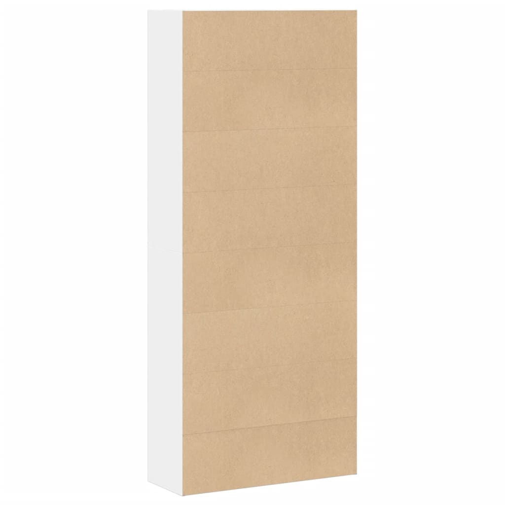 vidaXL Bibliotecă, alb, 80x30x189 cm, lemn prelucrat vidaXL Bibliotecă, alb, 80x30x189 cm, lemn prelucrat