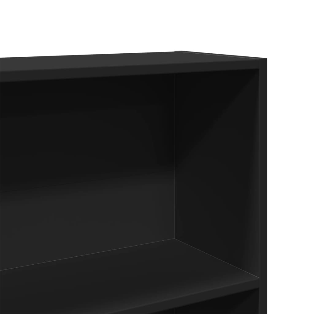 vidaXL Bibliotecă, negru, 80x30x189 cm, lemn prelucrat vidaXL Bibliotecă, negru, 80x30x189 cm, lemn prelucrat