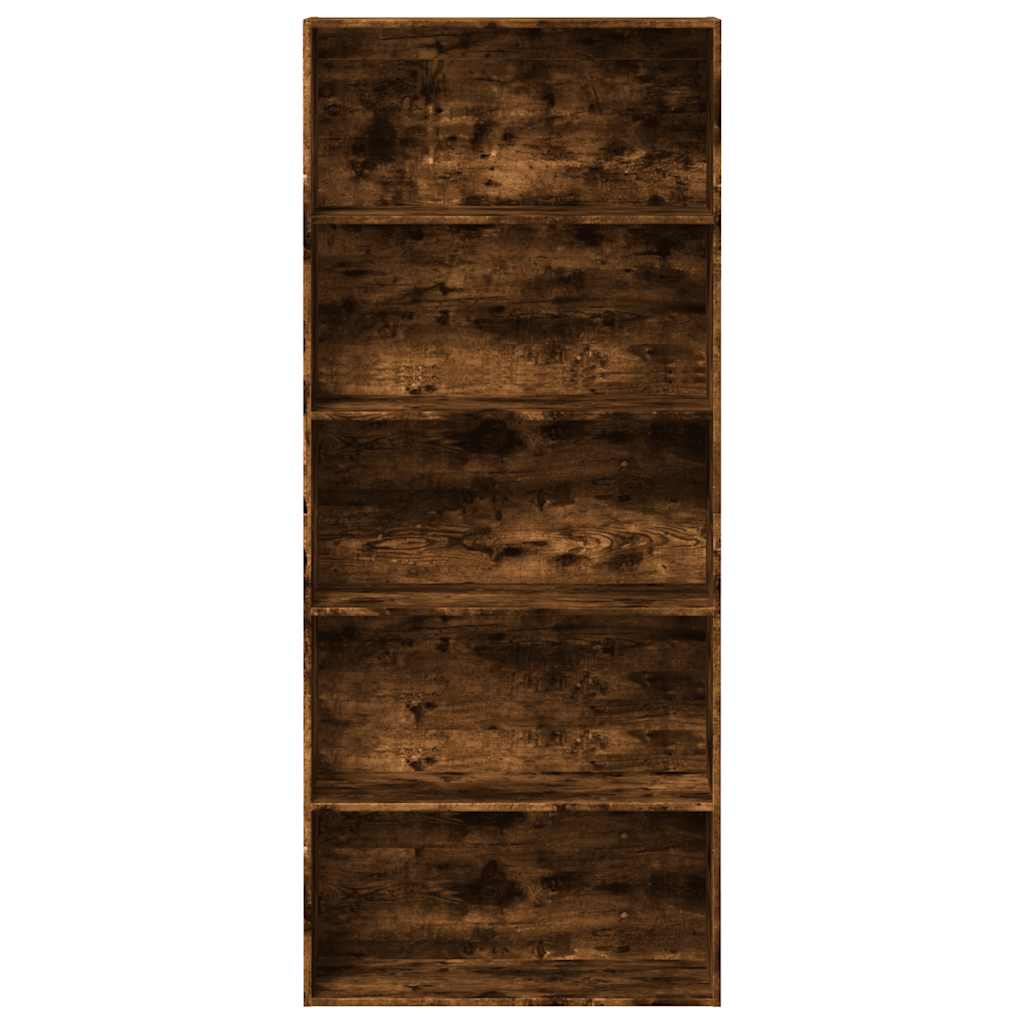 vidaXL Bibliotecă, stejar fumuriu, 80x30x189 cm, lemn prelucrat