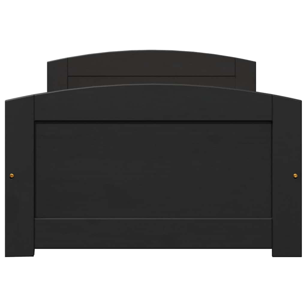 vidaXL Pat de zi cu 2 sertare fără saltea „IRUN” Negru 90x200 cm vidaXL Pat de zi cu 2 sertare fără saltea „IRUN” Negru 90x200 cm