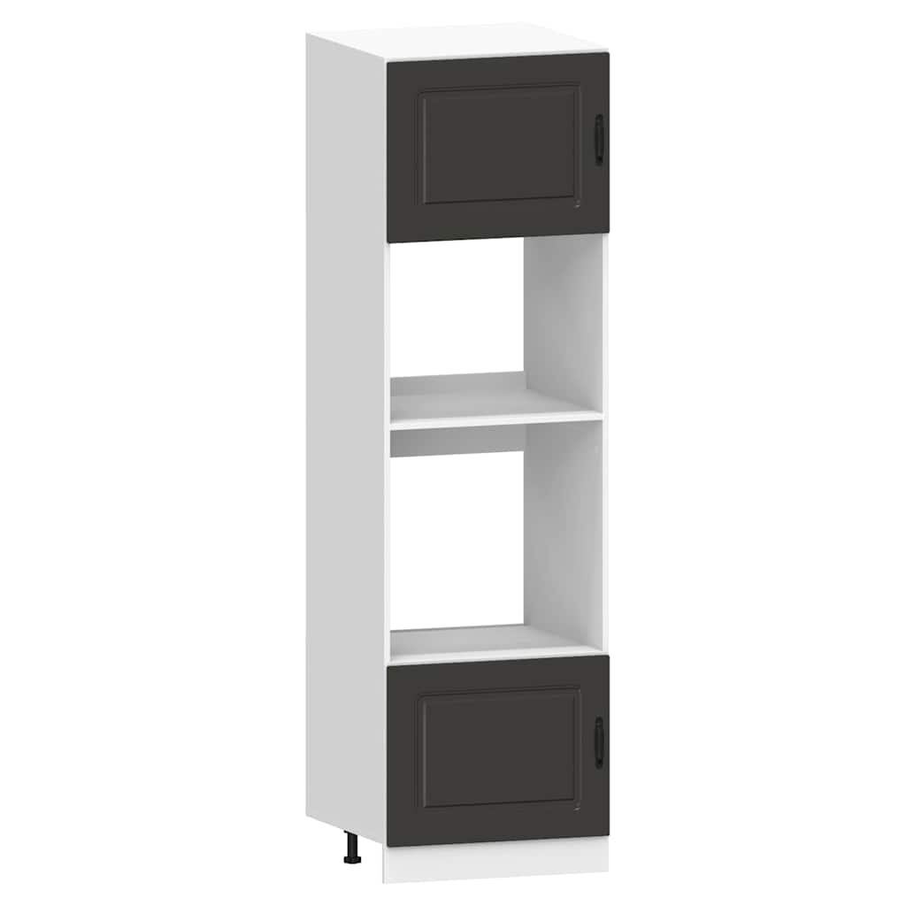 vidaXL Set dulap de bucătărie 7 piese „Kalmar” lemn negru prelucrat