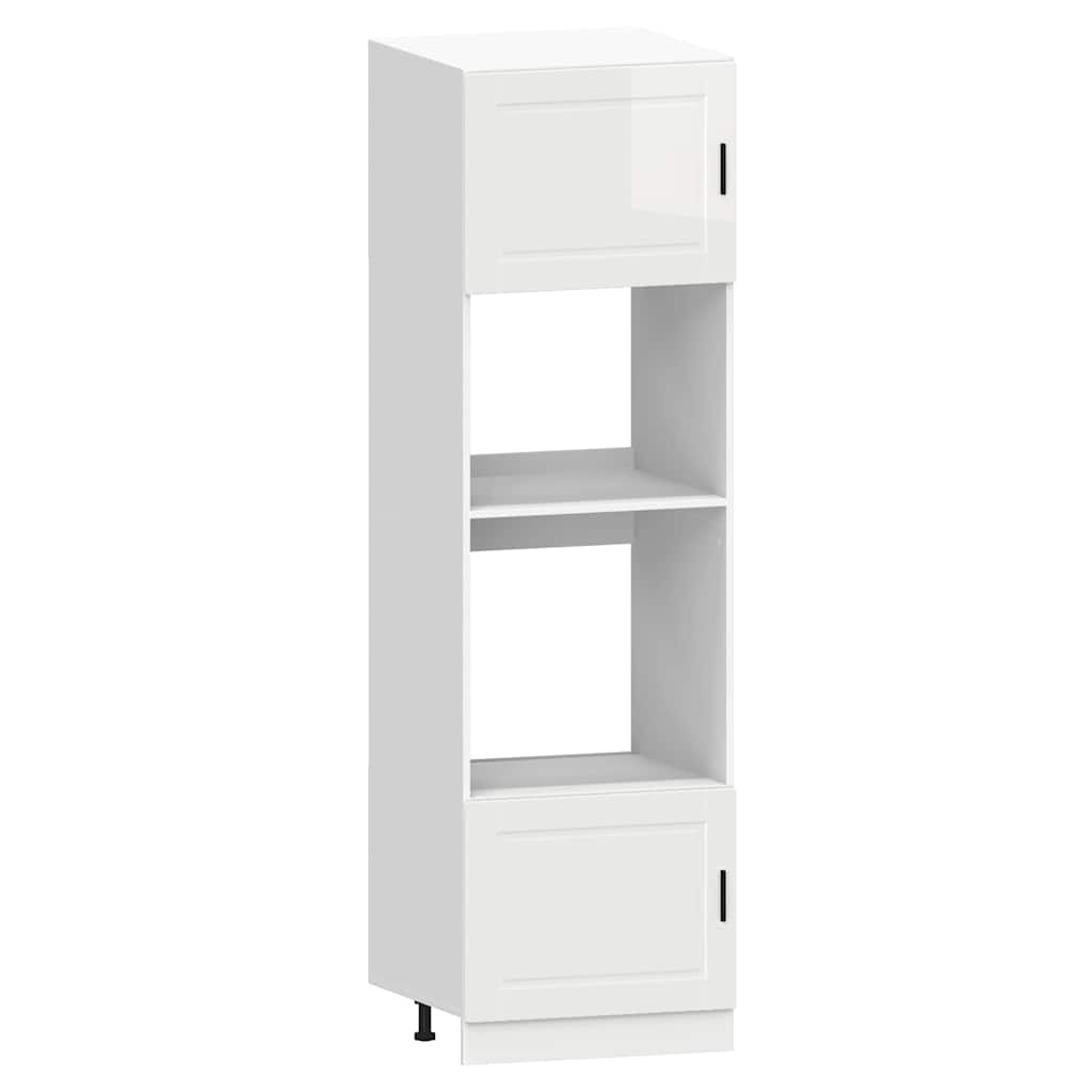 vidaXL Set dulap de bucătărie 7 piese „Kalmar” alb lucios Lemn vidaXL Set dulap de bucătărie 7 piese „Kalmar” alb lucios Lemn