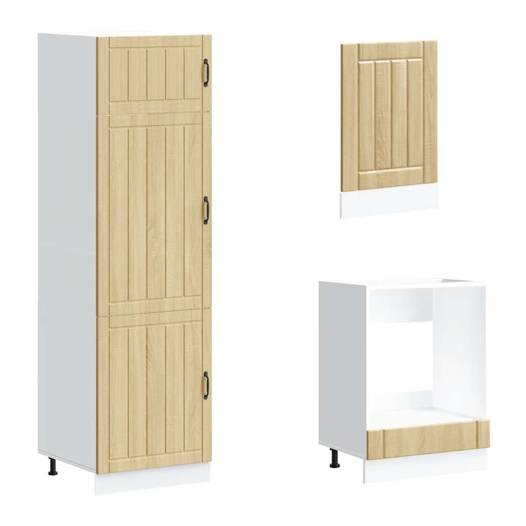 vidaXL Set dulap de bucătărie din 7 piese „Lucca” lemn stejar Sonoma vidaXL Set dulap de bucătărie din 7 piese „Lucca” lemn stejar Sonoma