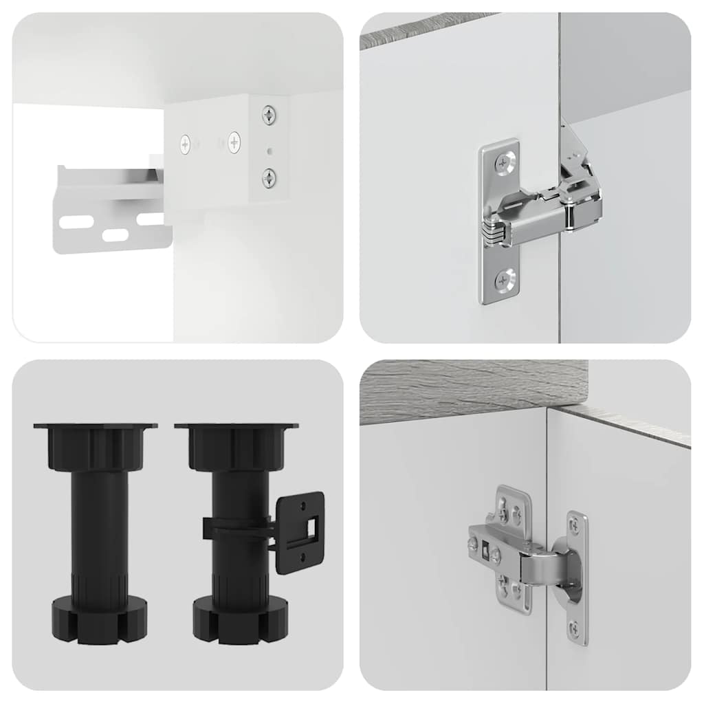 vidaXL Set de dulapuri de bucătărie 8 piese „Kalmar” lemn Sonoma gri vidaXL Set de dulapuri de bucătărie 8 piese „Kalmar” lemn Sonoma gri