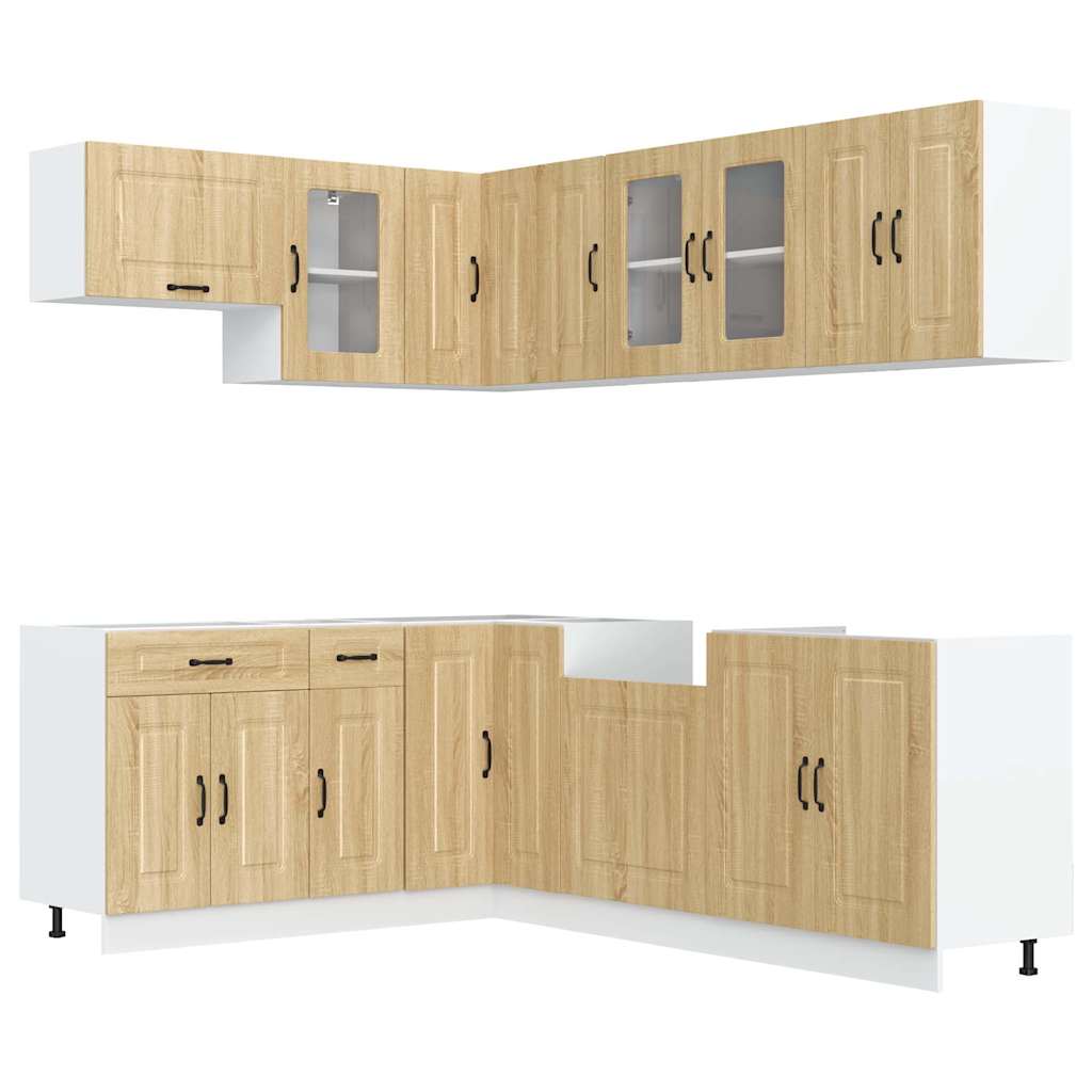 vidaXL Set dulap de bucătărie din 11 piese „Kalmar” lemn stejar Sonoma