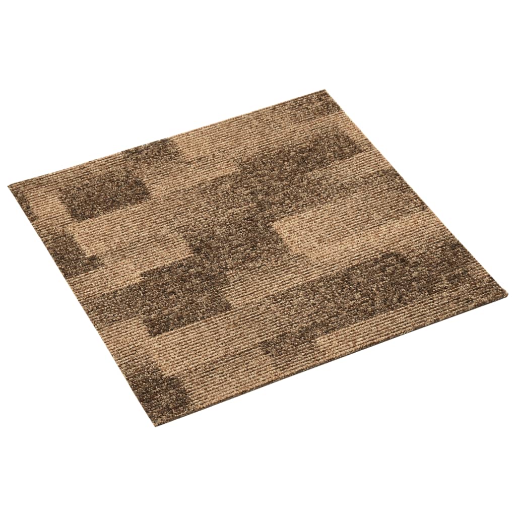 vidaXL Dale mochetă pentru podea, 20 buc., maro, 5 m² vidaXL Dale mochetă pentru podea, 20 buc., maro, 5 m²