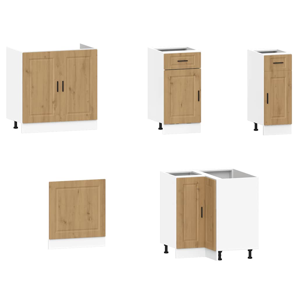 vidaXL Set dulap de bucătărie 11 piese „Porto” stejar artizanal lemn vidaXL Set dulap de bucătărie 11 piese „Porto” stejar artizanal lemn