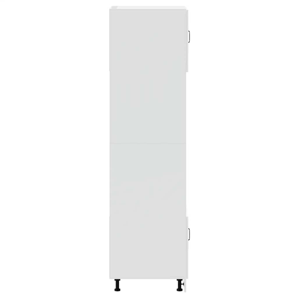 vidaXL Dulapuri pentru cuptor 2 buc Porto alb lucios lemn prelucrat