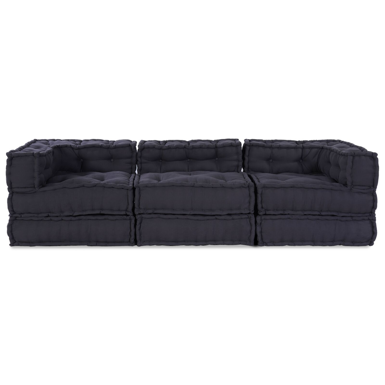 vidaXL Pernă 3 pcs Antracit 70 x 70 x 54 cm Poliester vidaXL Pernă 3 pcs Antracit 70 x 70 x 54 cm Poliester