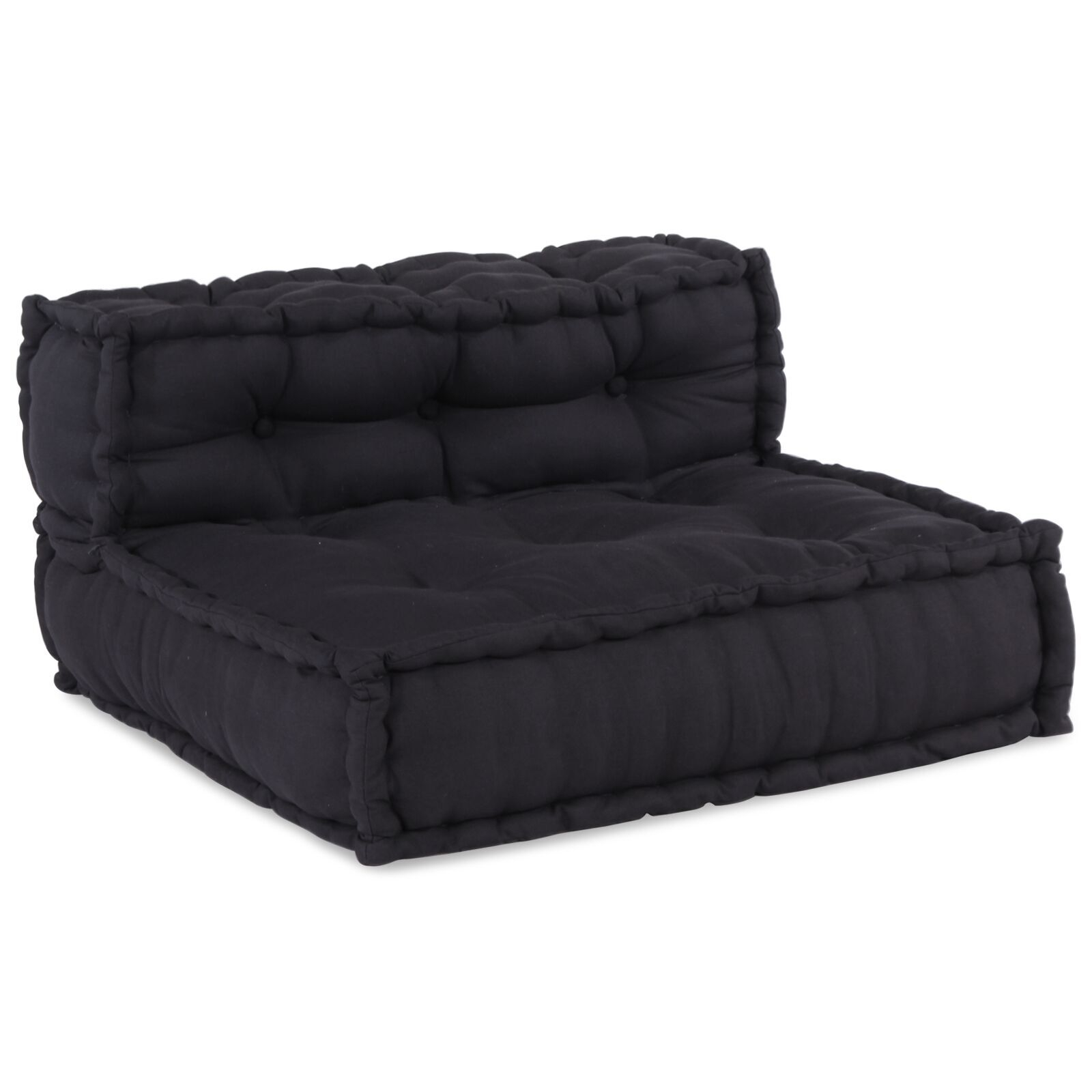 vidaXL Poufuri modulare 4 piese, material antracit vidaXL Poufuri modulare 4 piese, material antracit