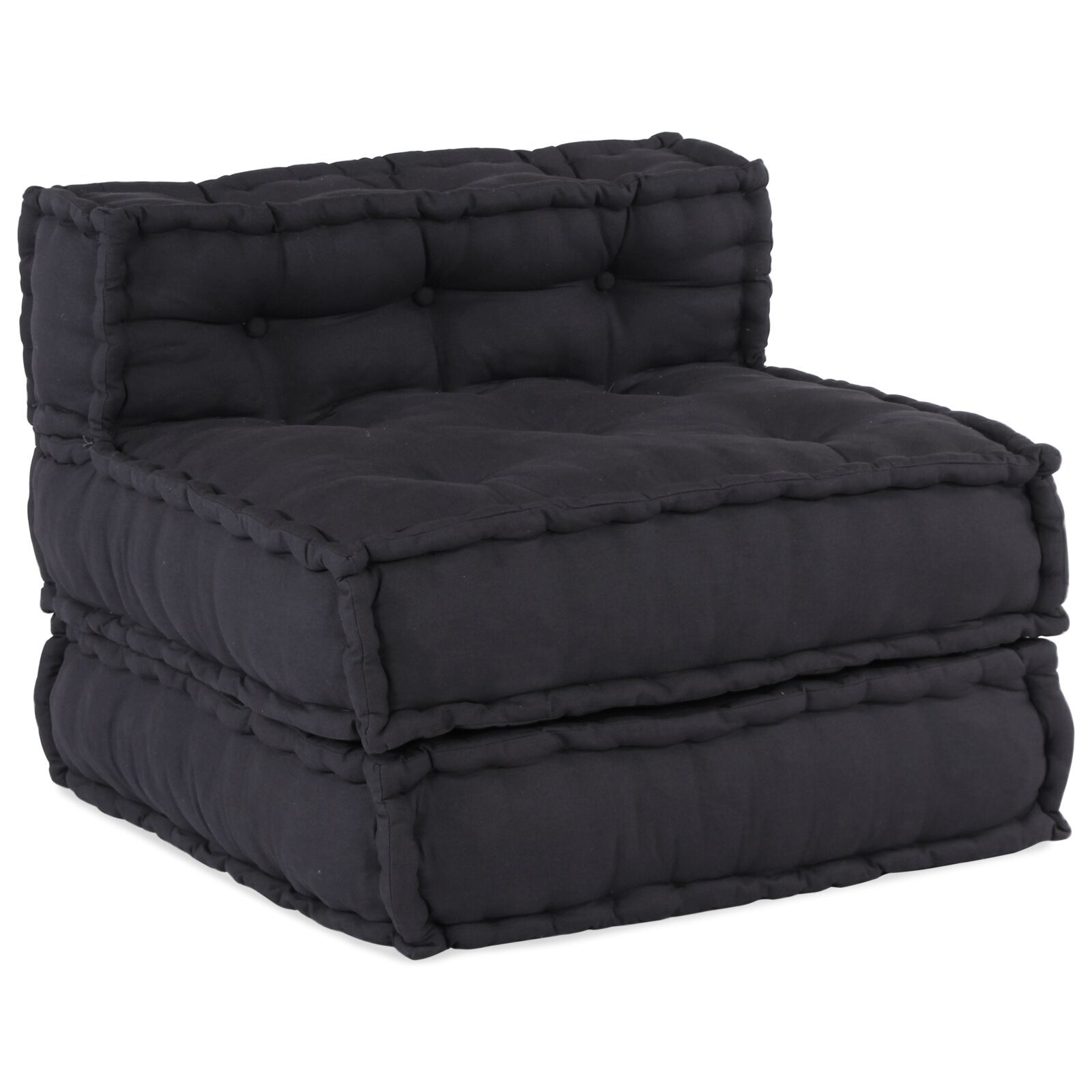 vidaXL Poufuri modulare 4 piese, material antracit vidaXL Poufuri modulare 4 piese, material antracit