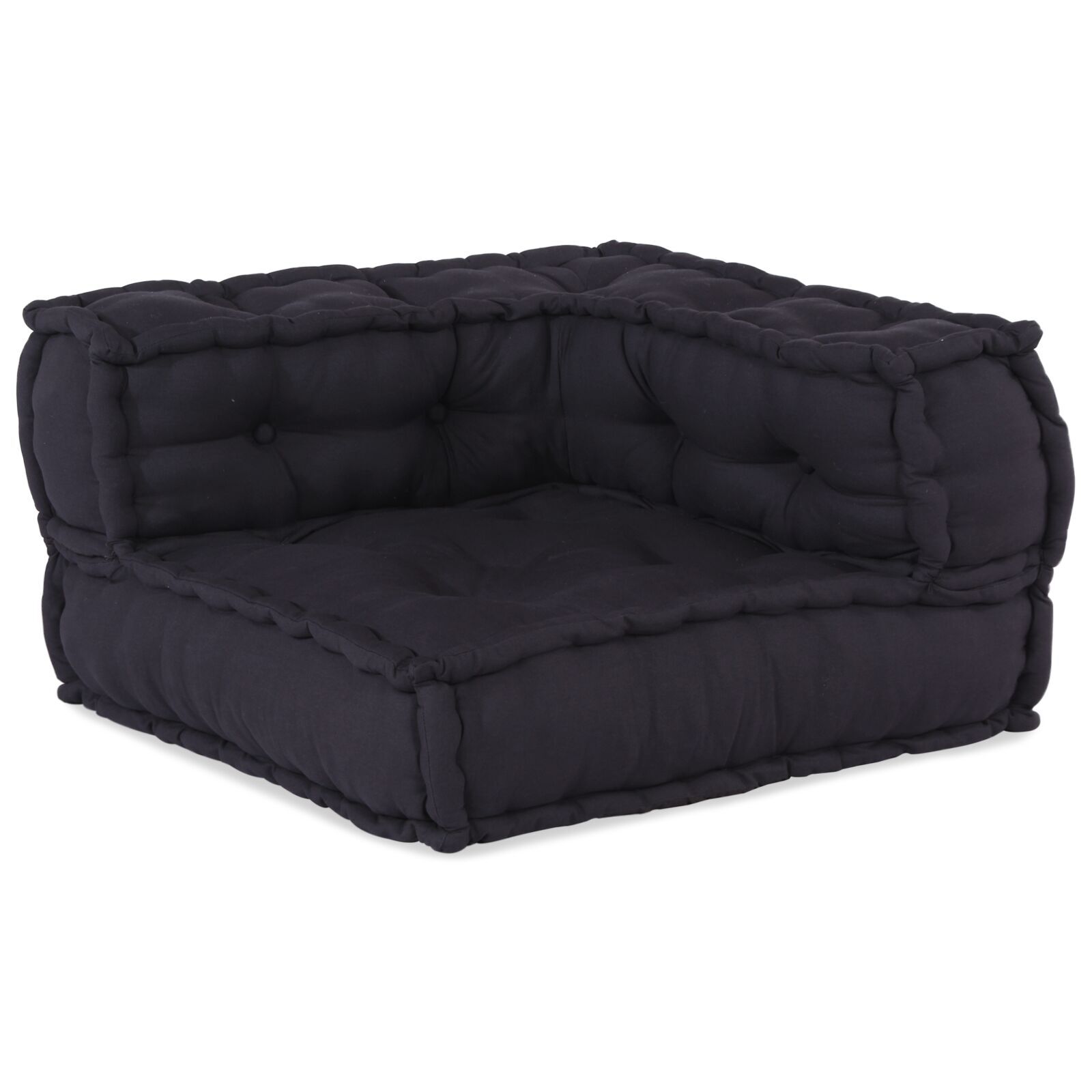 vidaXL Poufuri modulare 4 piese, material antracit vidaXL Poufuri modulare 4 piese, material antracit