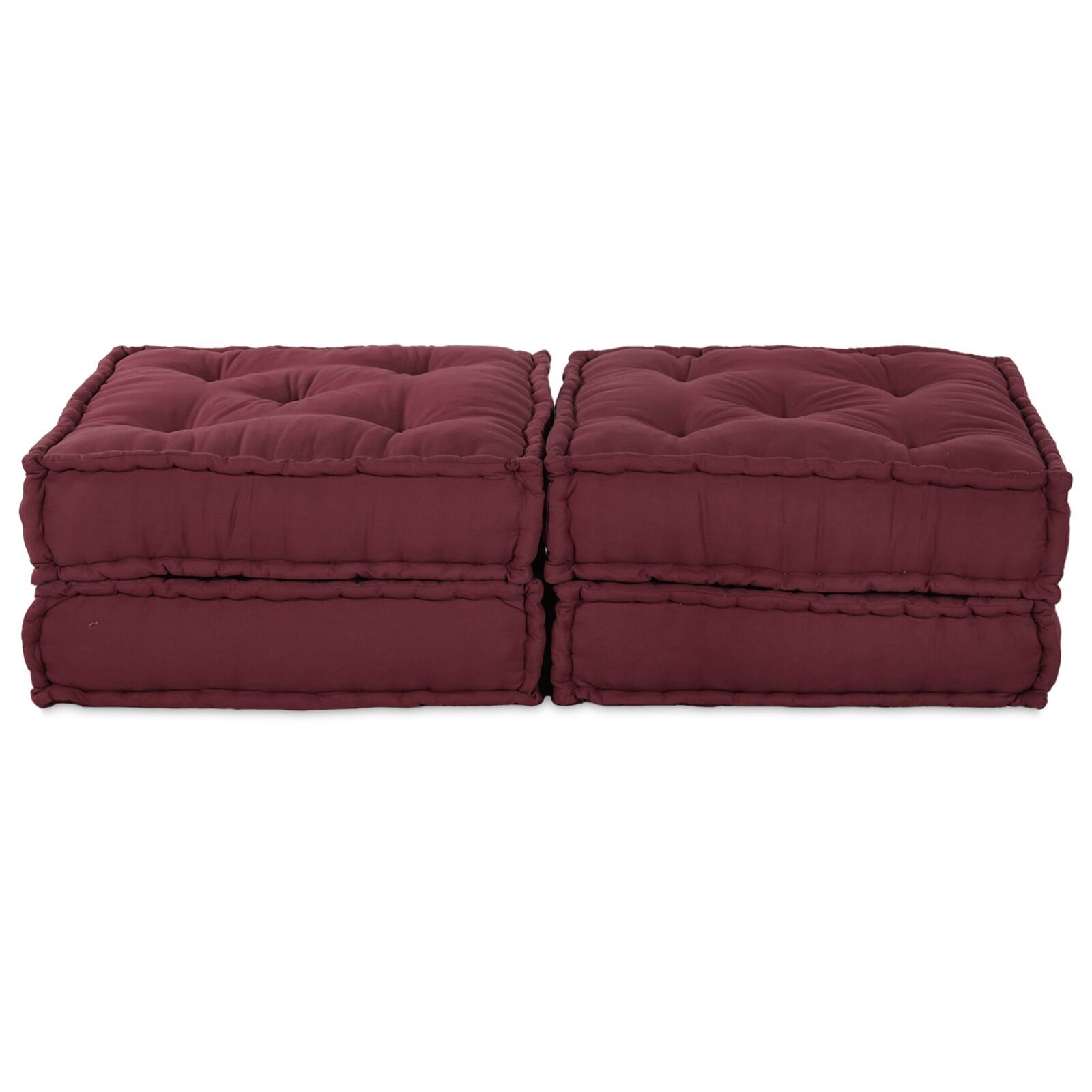 vidaXL Perne Modulare , 2 piese, Material Vișiniu