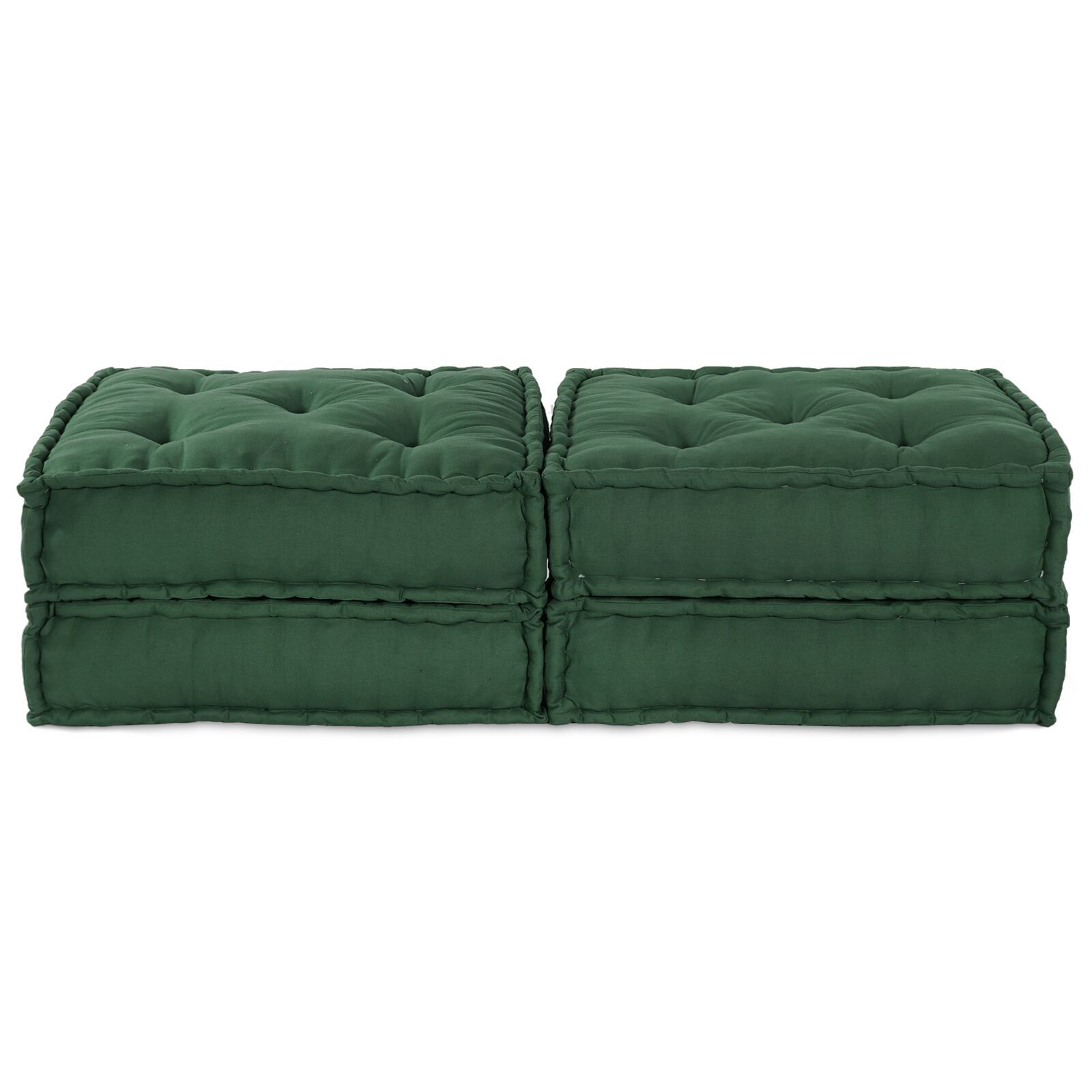 vidaXL Poufuri modulare 2 buc verde vidaXL Poufuri modulare 2 buc verde