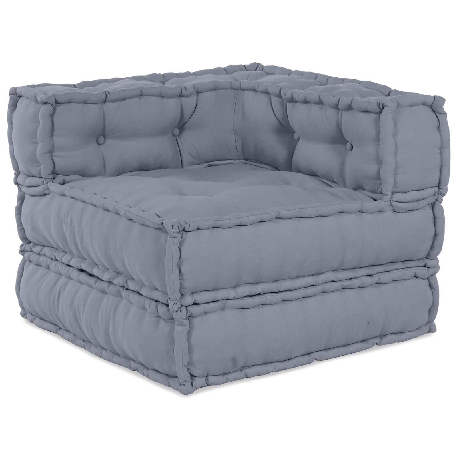 vidaXL Pouffes Modulare - Set de 2 Gri vidaXL Pouffes Modulare - Set de 2 Gri