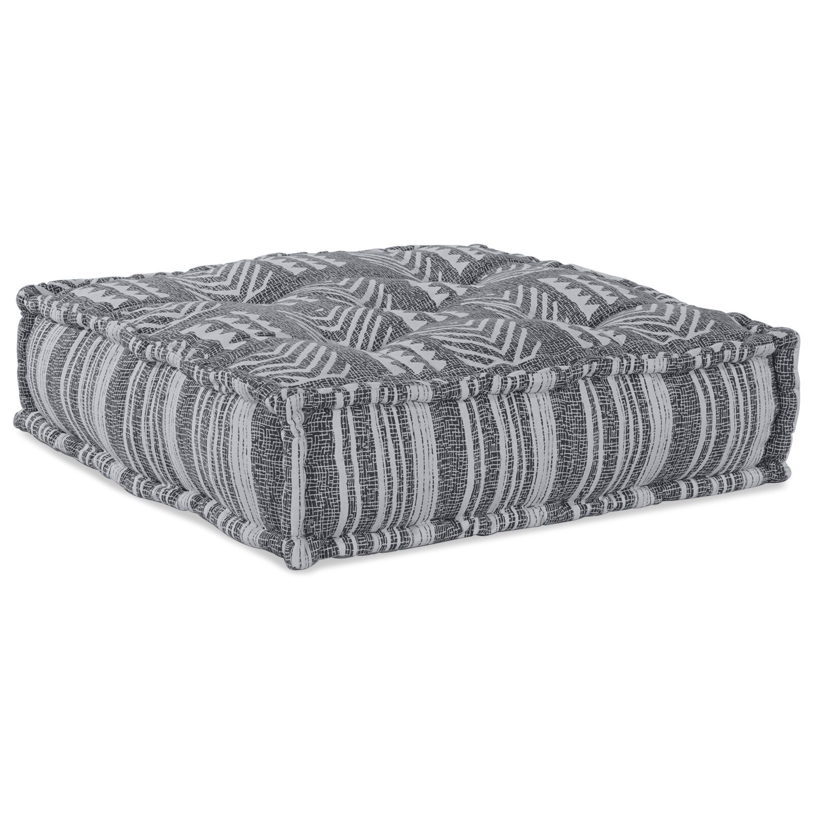 vidaXL Canapea Pouffe Modulară pentru 4 Persoane, care se transformă într-un pat, din material gri deschis. vidaXL Canapea Pouffe Modulară pentru 4 Persoane, care se transformă într-un pat, din material gri deschis.