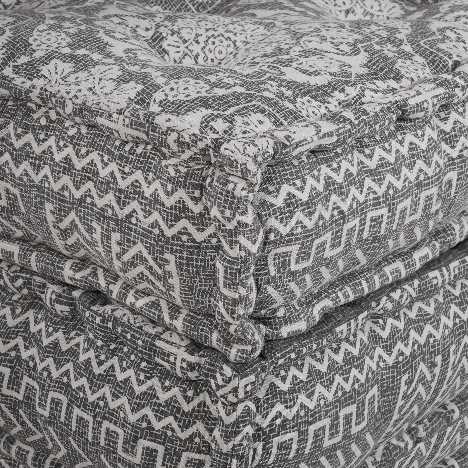 vidaXL Puf Modular Convertible pentru 2 Persoane, Gri Deschis, Textil vidaXL Puf Modular Convertible pentru 2 Persoane, Gri Deschis, Textil