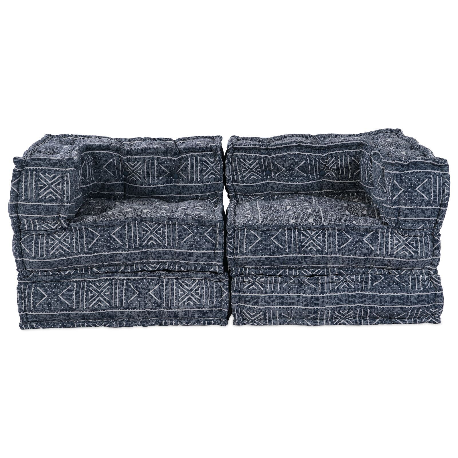vidaXL Canapea Modulară cu 2 Locuri, Convertibilă, Tapițerie Indigo vidaXL Canapea Modulară cu 2 Locuri, Convertibilă, Tapițerie Indigo
