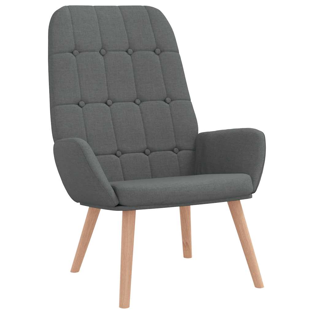 vidaXL Scaun de relaxare cu taburet, gri deschis, textil vidaXL Scaun de relaxare cu taburet, gri deschis, textil