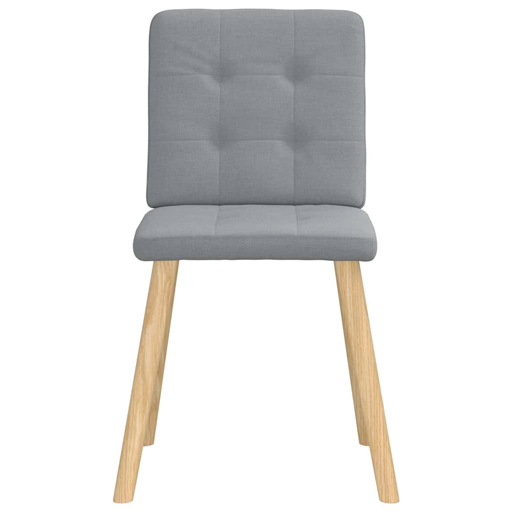 vidaXL Scaune de bucătărie pivotante, 4 buc., gri deschis, textil