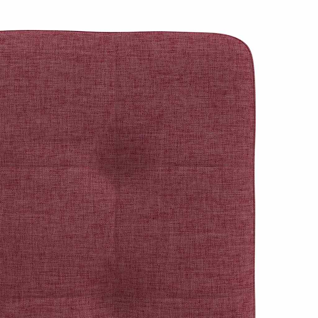 vidaXL Scaune de bucătărie, 4 buc., roșu vin, material textil vidaXL Scaune de bucătărie, 4 buc., roșu vin, material textil