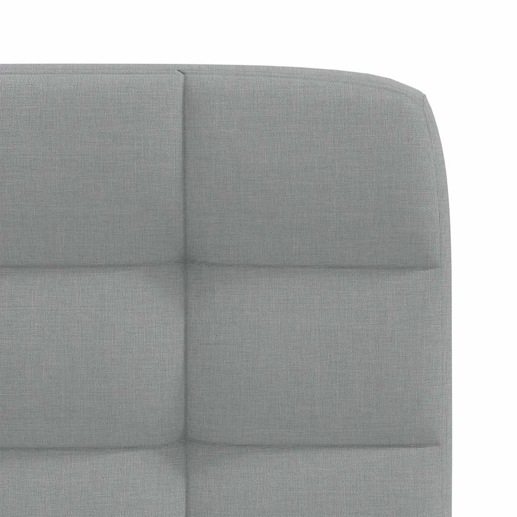 vidaXL Scaune de bucătărie pivotante, 4 buc., gri deschis, textil vidaXL Scaune de bucătărie pivotante, 4 buc., gri deschis, textil