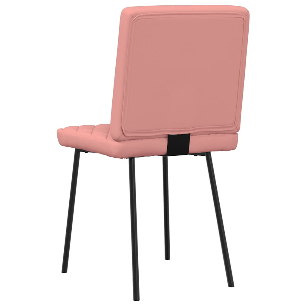 vidaXL Scaune de sufragerie 4 buc piele artificială roz vidaXL Scaune de sufragerie 4 buc piele artificială roz
