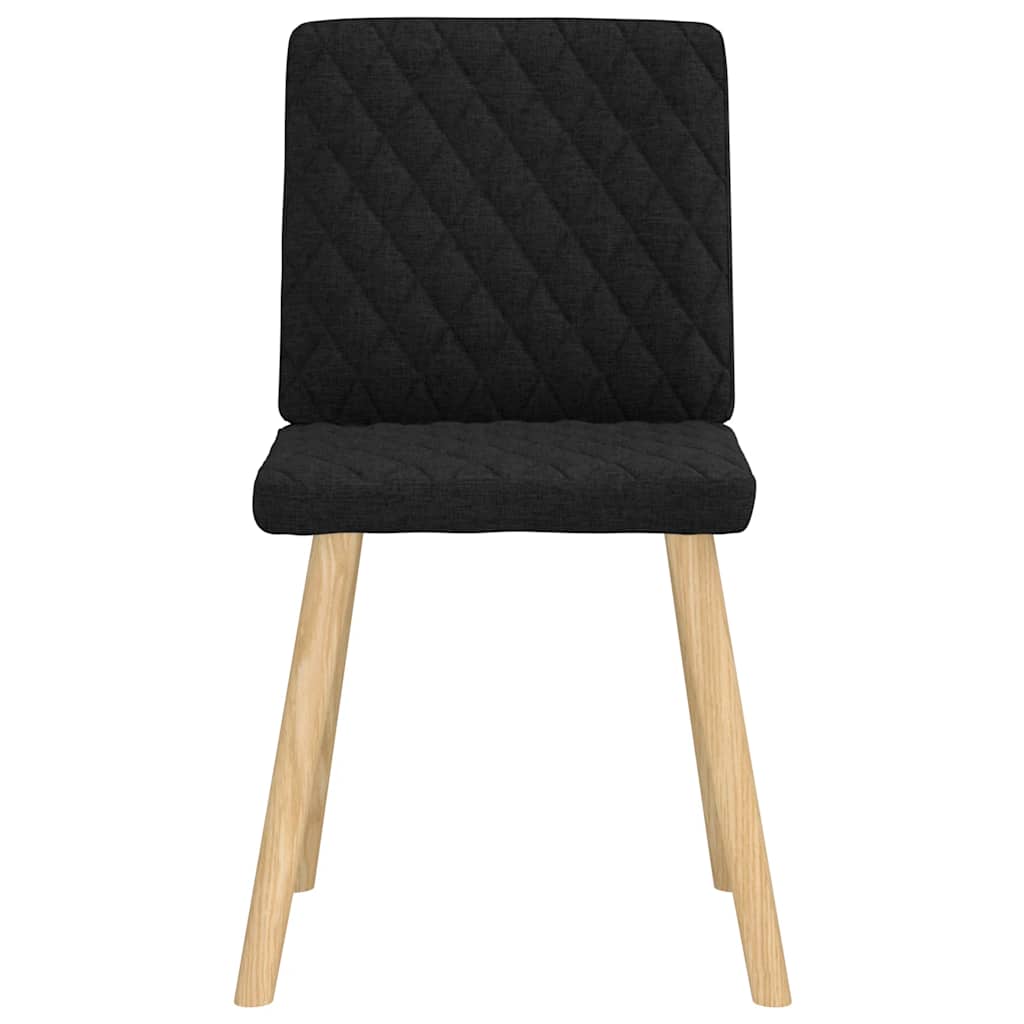 vidaXL Scaune de bucătărie, 4 buc., negru, material textil