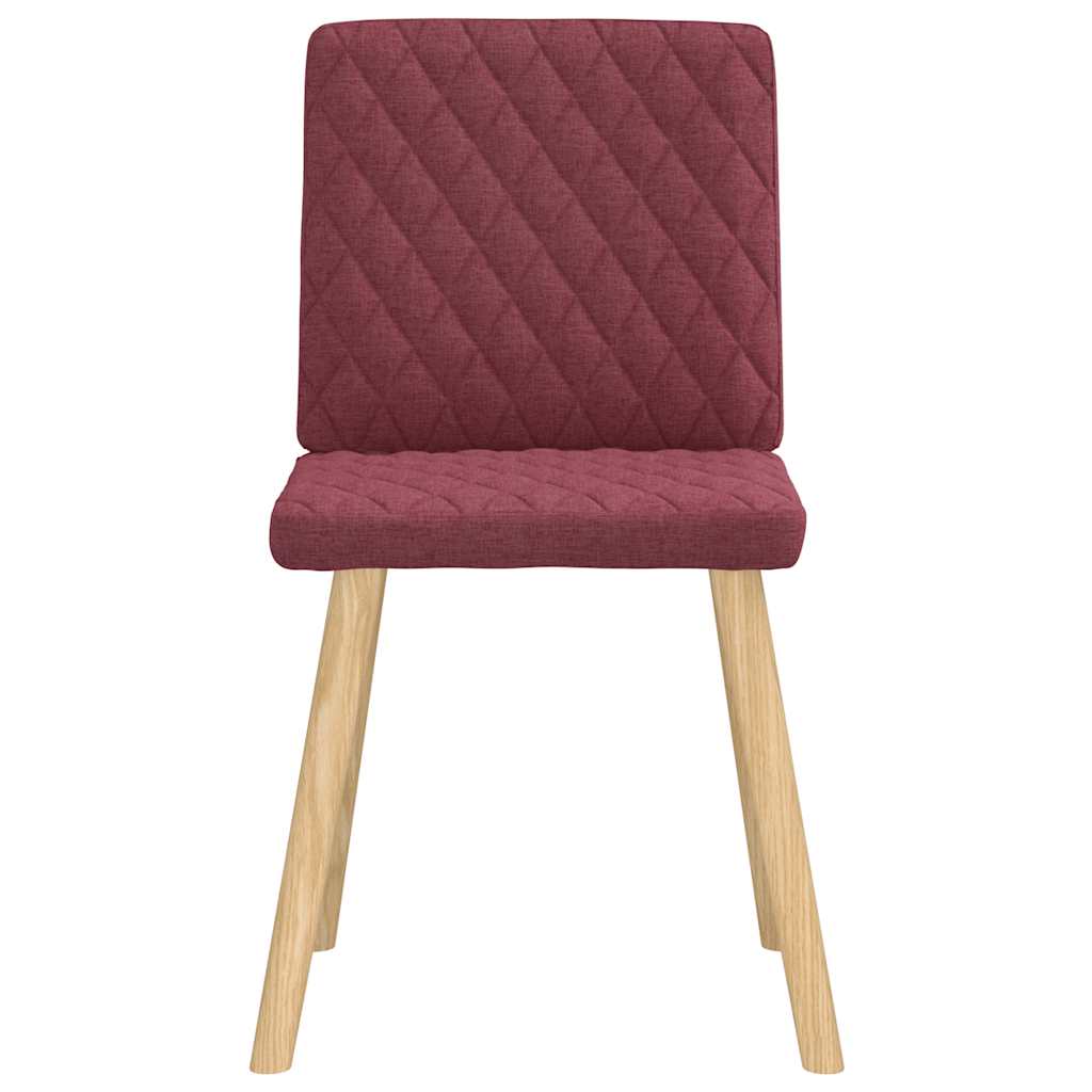 vidaXL Scaune de bucătărie, 4 buc., roșu vin, material textil vidaXL Scaune de bucătărie, 4 buc., roșu vin, material textil