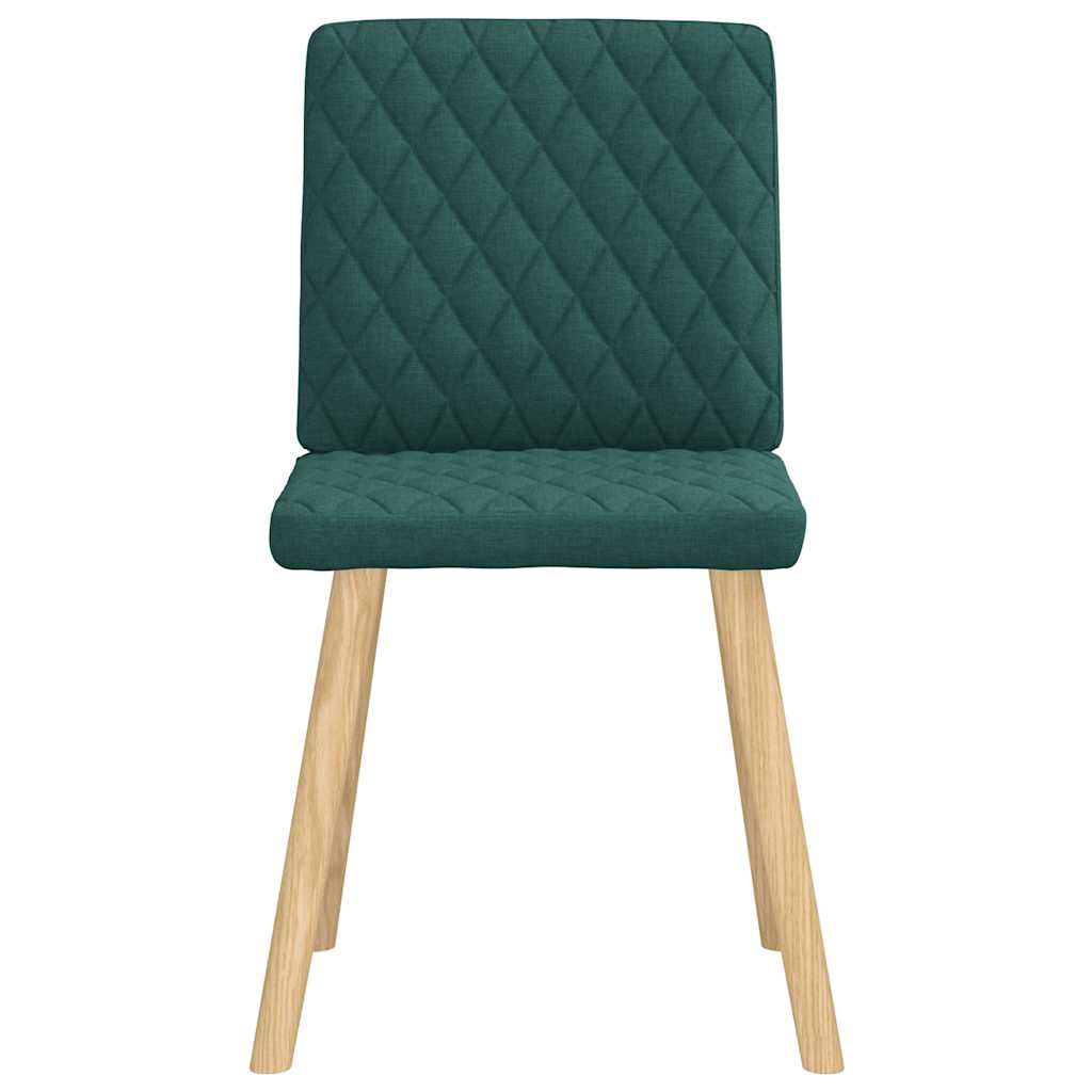 vidaXL Scaune de sufragerie 4 buc Tesatura verde inchis vidaXL Scaune de sufragerie 4 buc Tesatura verde inchis
