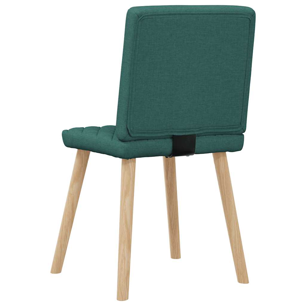 vidaXL Scaune de sufragerie 4 buc Tesatura verde inchis vidaXL Scaune de sufragerie 4 buc Tesatura verde inchis