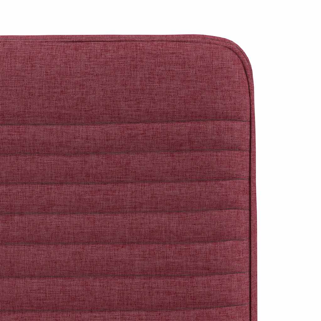 vidaXL Scaune de bucătărie, 4 buc., roșu vin, material textil vidaXL Scaune de bucătărie, 4 buc., roșu vin, material textil