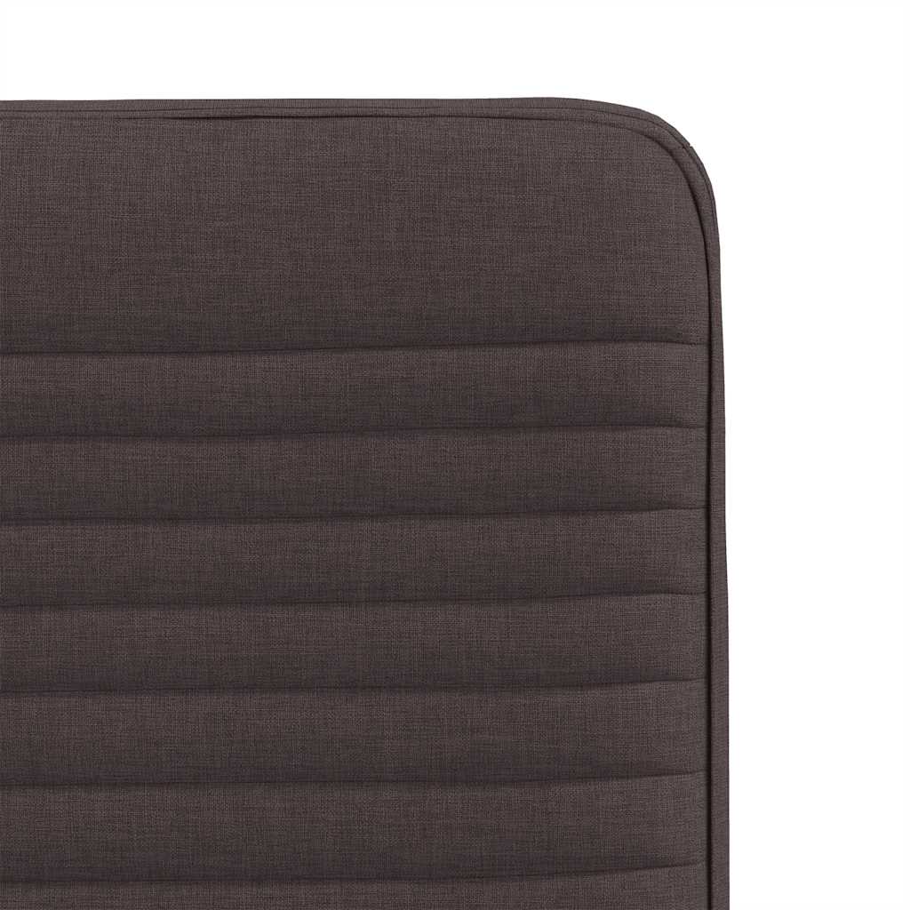 vidaXL Scaune de bucătărie, 4 buc., maro închis, material textil vidaXL Scaune de bucătărie, 4 buc., maro închis, material textil
