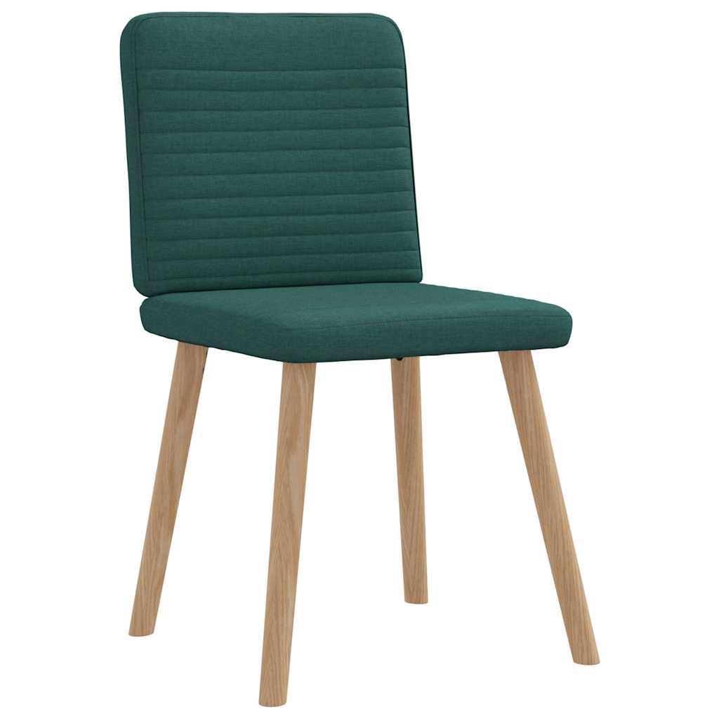 vidaXL Scaune de sufragerie 4 buc Tesatura verde inchis vidaXL Scaune de sufragerie 4 buc Tesatura verde inchis