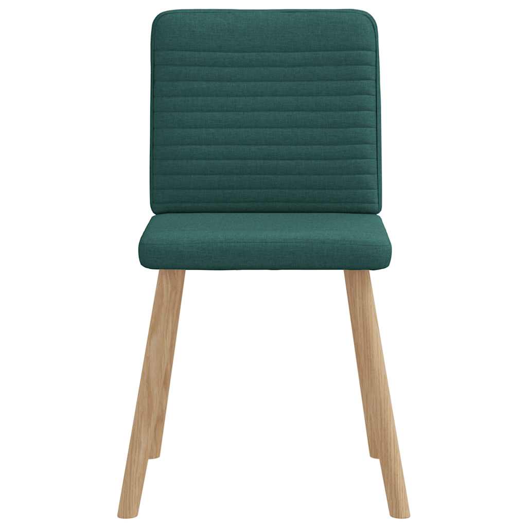 vidaXL Scaune de sufragerie 4 buc Tesatura verde inchis vidaXL Scaune de sufragerie 4 buc Tesatura verde inchis