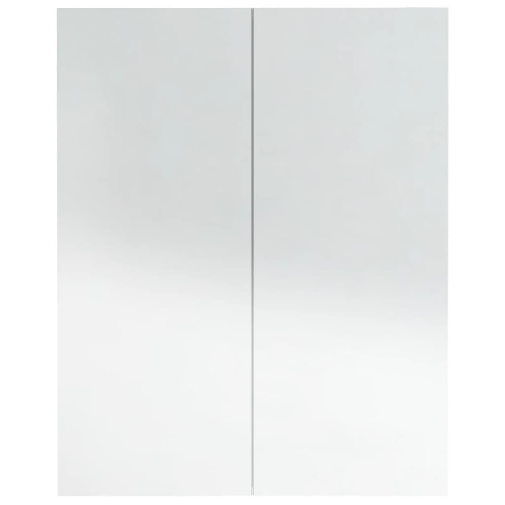 vidaXL Dulap de baie cu oglindă, alb strălucitor, 60x15x75 cm, MDF vidaXL Dulap de baie cu oglindă, alb strălucitor, 60x15x75 cm, MDF