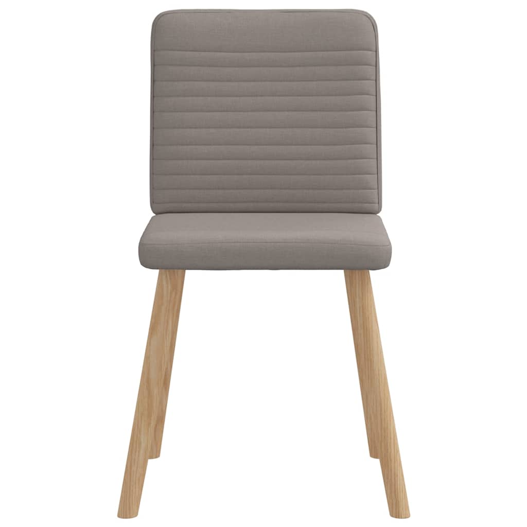 vidaXL Scaune de sufragerie, 4 buc., gri taupe, material textil vidaXL Scaune de sufragerie, 4 buc., gri taupe, material textil